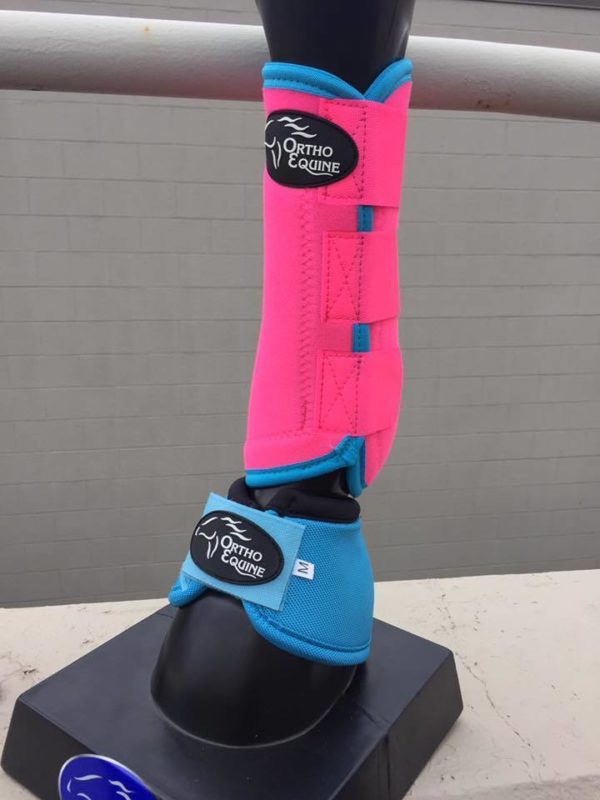 Hot Pink Boot with Turquoise Binding