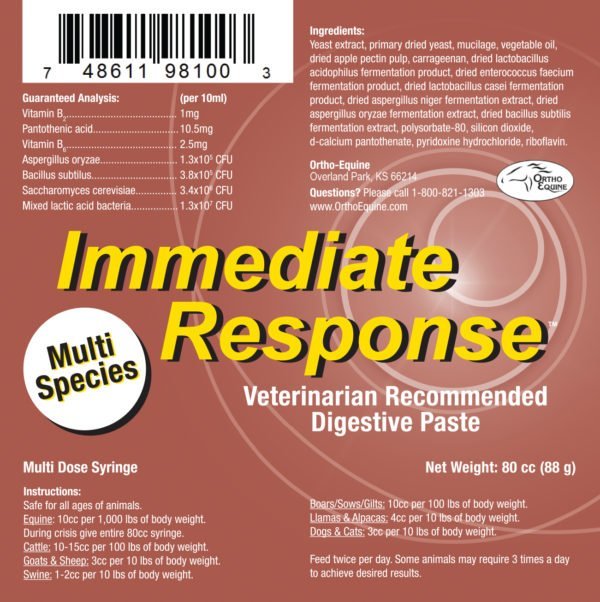 Immediate Response Label